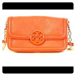 SOLD - TORY BURCH Mini Crossbody Blood Orange Bag